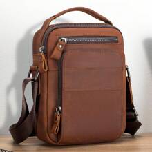 Men Crossbody Bags - Kahverengi - Görünüm 10