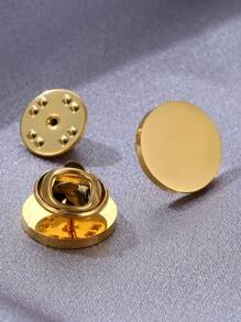 1入個性化不鏽鋼名字刻字胸針徽章，男女均可定製