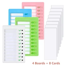 1 Set/4 Set Reusable Chore Chart With Detachable To-Do List For Easy Home Routine Planning Back To School