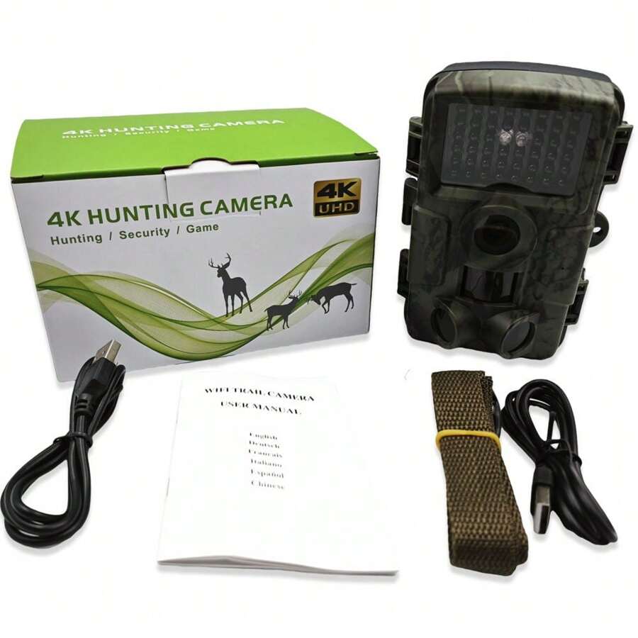 Dargahou Trail Camera 4K 48MP Game Camera With Night Vision, 0.3