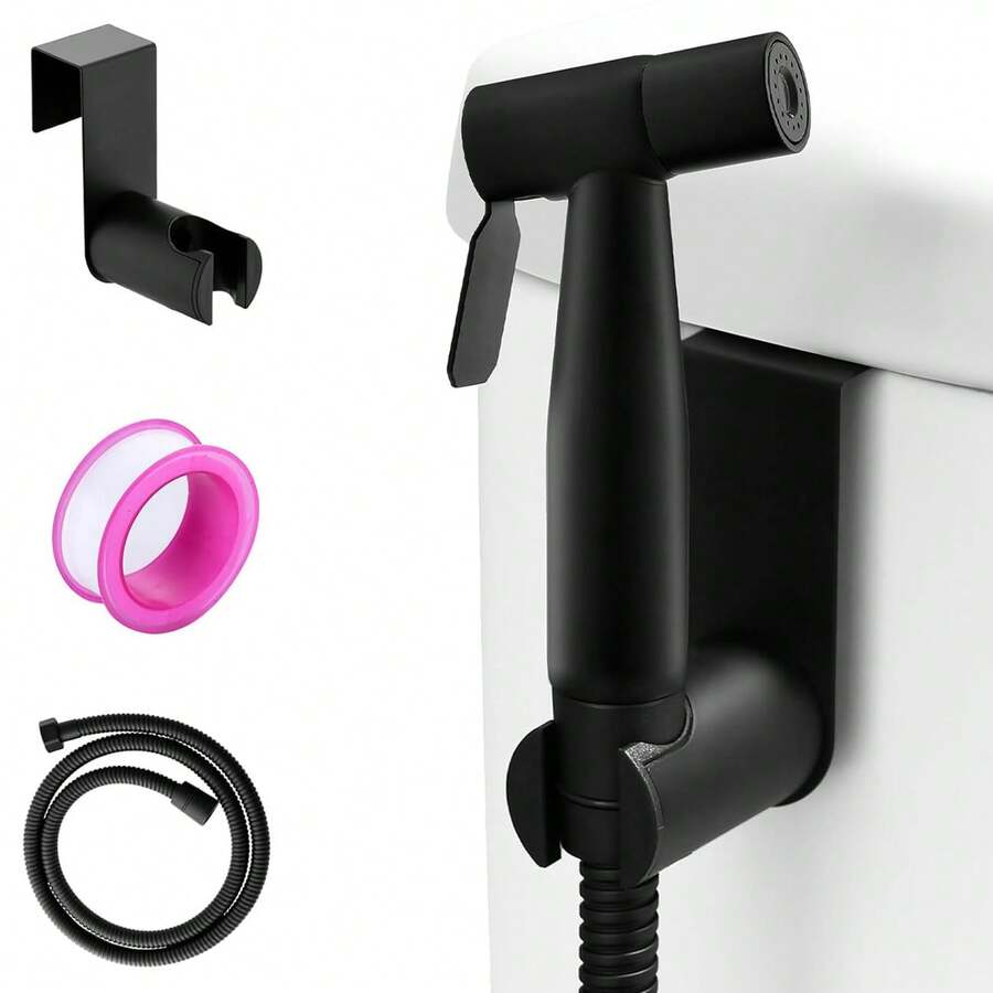 1set 304 Stainless Steel Toilet Flush Spray Gun, Female Washer Spray