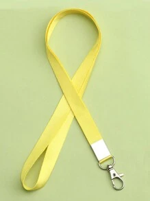 1pc Solid Color 1.5CM Wide Plain Student ID Card Holder Lanyard Neck Sling Chest Card Work ID Card Bus Card Lanyard Hanging Neck Rope Lanyard For Mobile Phone Straps Camera