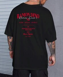 Men T-Shirts - 黑色 - 查看 1