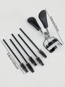 6pcs Eye Makeup Tool Set - 5pcs Disposable Natural Curl Eyelash Curler + 1pc Whole Eyelash Curler - Multicolor - View 2