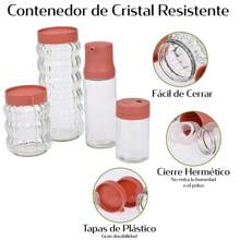 Set 12 Especieros Para Cocina Moderno De Vidrio Organizador - Multicolor - Ver 6