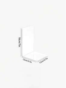 1 szt. Lub 2 szt. Przezroczyste akrylowe podpórki pod książki w kształcie litery L, półki biurowe do sortowania podręczników, dokumentów, z zaciskiem rozdzielającym