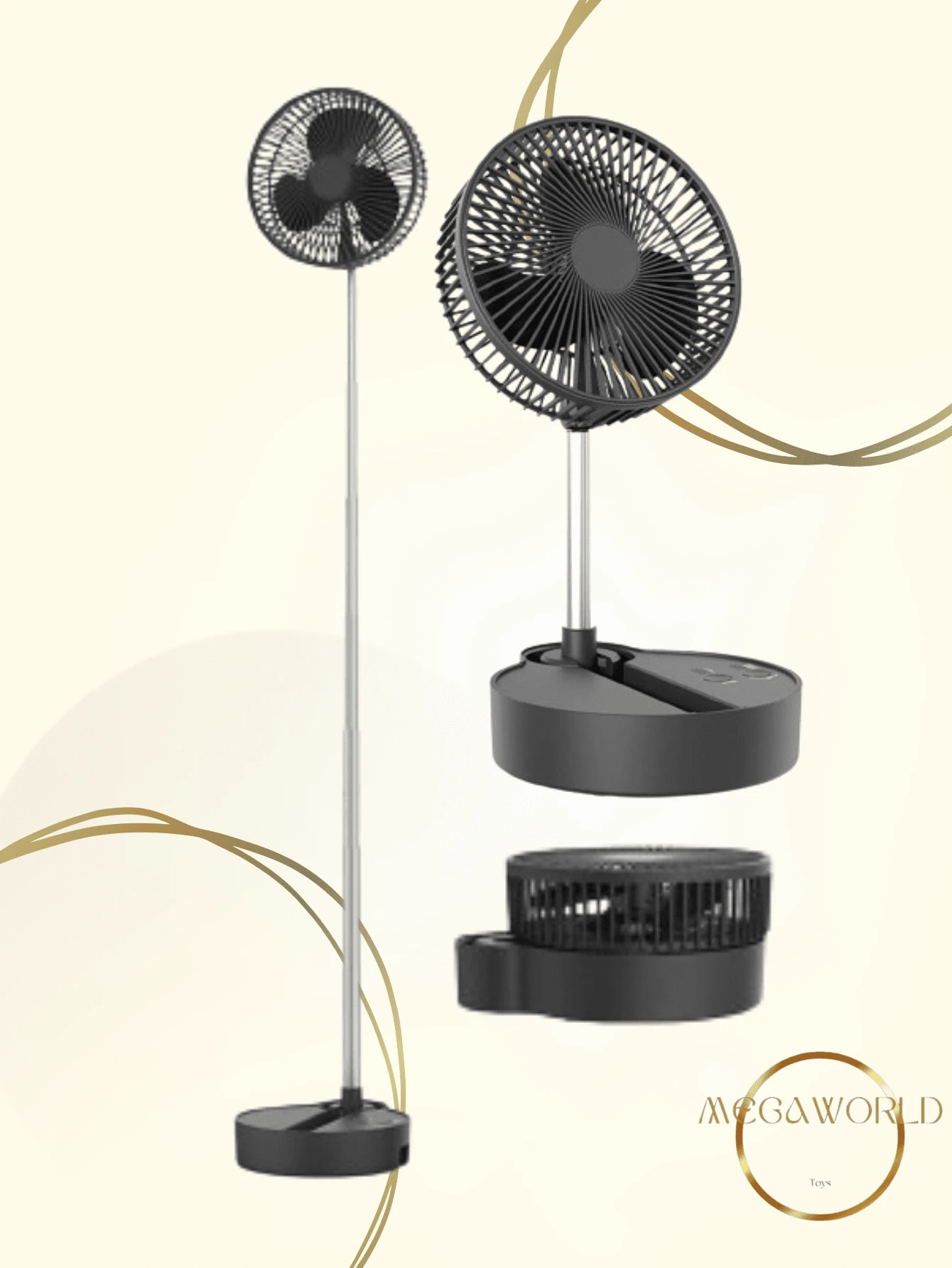 Handheld Fans(Uncharged) - สีดำ - ดู 1