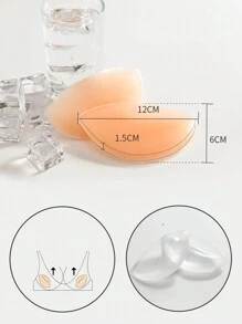 2 Cặp Miếng Đệm Áo Ngực Silicon Siêu Dày Cho Ngực Nhỏ, Nâng Ngực & Phóng To, Thích Hợp Cho Đồ Bơi & Đồ Lót, Dụng Cụ Nâng Ngực Nhỏ - Màu be - Xem 8