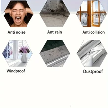 Self-Adhesive Windproof Door Frame Window Seal Strip For Sliding Door Home Window With Automatic Seal, Door Seam Windproof, Soundproof, Dustproof - Grey - View 6