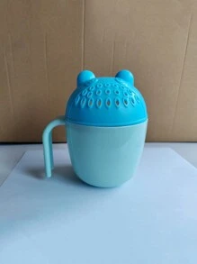 1pc Bear Shaped Baby Shampoo Cup Shower Rinser Bathing Gargle Cup