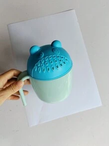 1pc Bear Shaped Baby Shampoo Cup Shower Rinser Bathing Gargle Cup