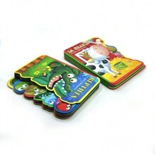 1 Stück spanischsprachiges Kinderlern- und Kognitionsstorybook, 12cm*15,8cm, deformiertes EVA-Buch, Förderung der kognitiven Fähigkeiten von Kindern, Weihnachts-, Erntedank-, Neujahrsgeschenke