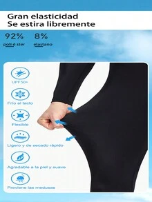 Trajes de buceo de una pieza para hombre,Tejido de lycra, protección solar, secado rápido y transpirable