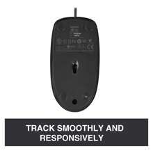 Logitech B100 有線滑鼠，適用於電腦和筆記型電腦，可左右手使用，黑色 - 黑色 - 查看 6
