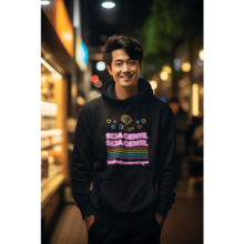 Blusa Moletom Canguru Com Capuz Seja Gentil Moramos Aqui LGBTQIA+