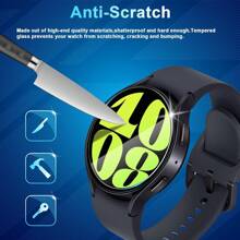 5PCS Tempered Glass Screen Protector Compatible With Samsung Galaxy Watch 8 Classic 40mm 44mm Ultra 2025 FE Watch7 Watch5 Pro Watch4 Watch6 Classic Anti-Scratch Glass Film Garmin Fenix 8 43mm 47mm 51mm 7 7X 7S 6 6X 6S Pro Forerunner 945 965 220 230 255 45 55 Clear Glass Cover Screen Film - Clear - View 4