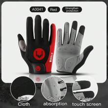 Vilico Cycling Anti-Slip Full Finger Gloves MTB Bike Bicycle Warm Gloves Pad Men Women Breathable Anti-Shock Sports Gloves Half Finger Short Finger - Multicolor - View 8