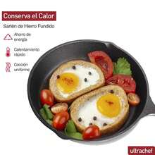 Set de Sartenes de Hierro Fundido PARACASA- 4 Piezas - Negro - Ver 2