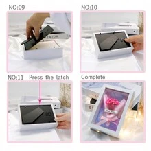 Creative Mini DIY Baby Breath Dried Flower Bouquet INS Eternal Flower Picture Frame - Multicolor - View 6