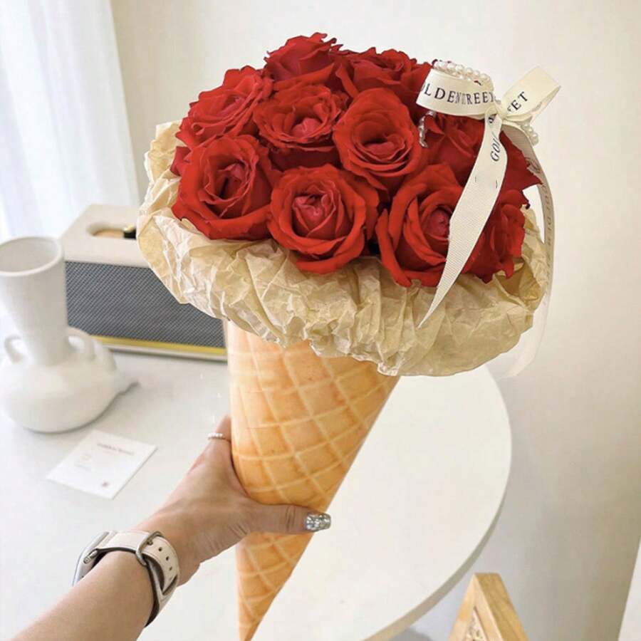 10 Sheets 2023 New Flower Bouquet Wrapping Paper For Wedding Bridesmaid