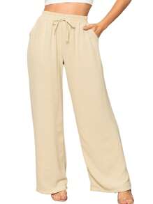 Women Pants - Màu đen và màu be - Xem 2