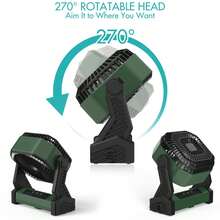 Ventiladores de mano - Verde militar - Ver 4