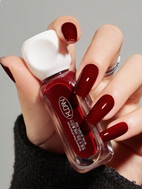 2026 جديد 10 مل طلاء أظافر قابل للإزالة على أساس الماء، لون أرجواني-أحمر متوسط، طويل الأمد وسريع الجفاف، طلاء أظافر على أساس الماء مبيض وصحي - مناسب للربيع/الصيف - للنساء والفتيات