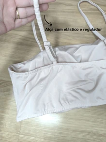 Women Tops - 米色 - 查看 5
