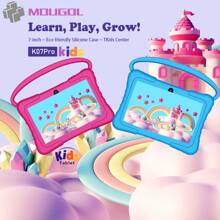 MOUGOL K07Pro 2024 平板电脑（Unisoc SC7731E 四核，最高 1.3GHz/2GB RAM/32GB ROM/7 英寸 1024*600iPS/2800mAh/Type-C/2MP+2MP 摄像头/Android 11）限时优惠，赠送随机皮套 - 粉色 - 查看 1