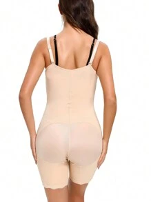 1pc Compressing Full Shapewear Bodysuit Plus Size High Waist Body Shaper Tummy Control Faja Shorts Waist Trainer Girdle