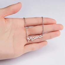 1 Stück modische personalisierte Mama Halskette, Muttertag Geschenk, Kragenkette für Frauen - Mama Schlüsselbeinkette - Übersicht 6