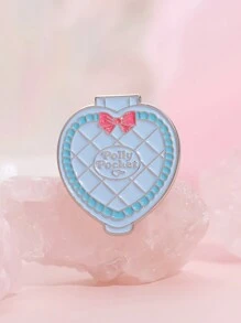 1pc Personalized, Creative Pocket Doll Lover Love Brooch - Glitter Badge Accessory - Multicolor - View 3
