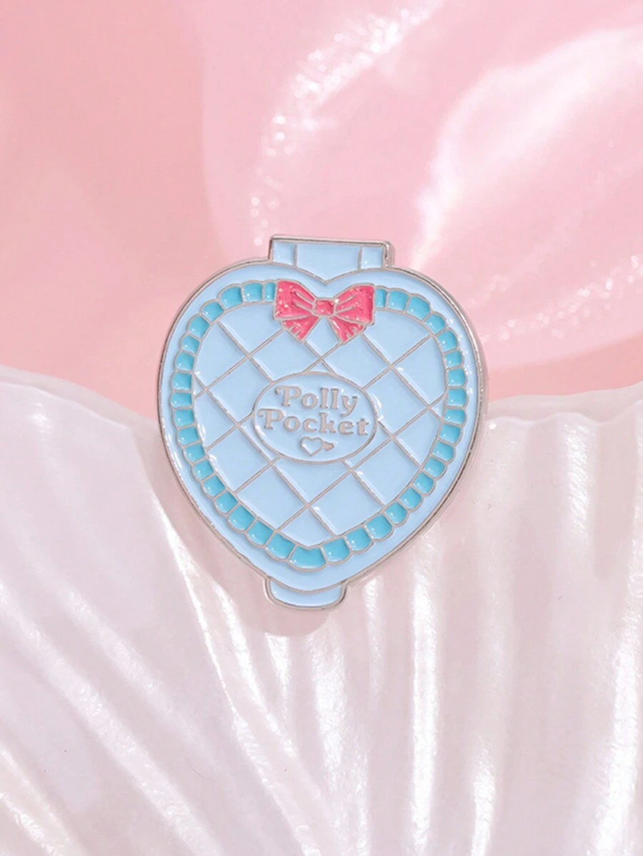 1pc Personalized, Creative Pocket Doll Lover Love Brooch - Glitter Badge Accessory - Multicolor - View 1