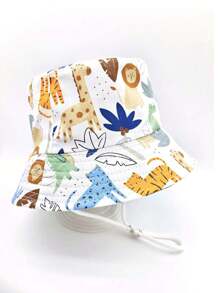 1pc Cartoon Bucket Hat For Children, SpringSummerAutumn Lightweight Sun Hat Cap, Unisex Baby Bucket Hat Sun Hat Beach Hat