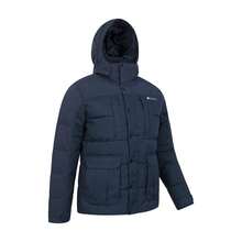 Mountain Warehouse Mens Shock Padded Jacket (Navy) - Navy Blue - View 3
