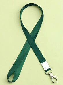 1pc Solid Color 1.5CM Wide Plain Student ID Card Holder Lanyard Neck Sling Chest Card Work ID Card Bus Card Lanyard Hanging Neck Rope Lanyard For Mobile Phone Straps Camera