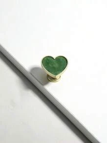 1 pieza Tirador de cajón de armario con forma de corazón moderno y simple con mango único