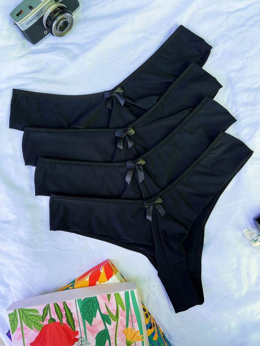 4 Calcinhas plus size fio duplo tamanho 50 GG em microfibra lisas NEUTRAS