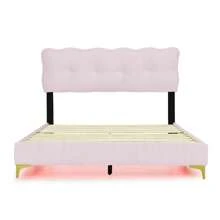 Sweiko Bed Frames - Pink - View 10