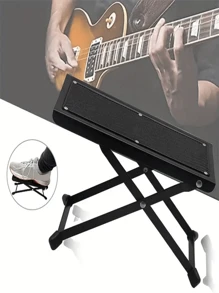 Sturdy Metal Guitar Pedal Board, 4-Level Adjustable & Foldable, Comfortable For Home Or Stage Performance,Gitare,Cello,Drum Kit