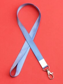 1pc Solid Color 1.5CM Wide Plain Student ID Card Holder Lanyard Neck Sling Chest Card Work ID Card Bus Card Lanyard Hanging Neck Rope Lanyard For Mobile Phone Straps Camera