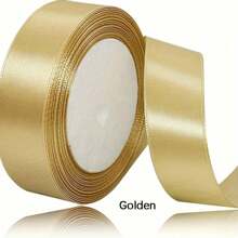 1 pieza/6 piezas Cinta de regalo de unicolor, Pinza de pelo hecha a mano, Cinta de satén de 1 pulgada x 25 yardas, Cinta para decoración de bodas y fiestas, Cinta para hacer coronas, Cinta para hacer lazos, Cinta para hacer ramos de pelo, Manualidades y costura, Navidad - Multicolor - Ver 14