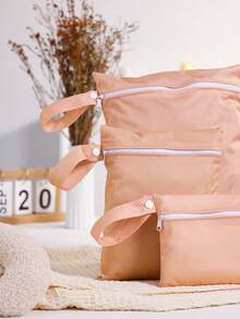 3PCS Orange Wet/Dry Bag Baby Storage Bag