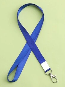 1pc Solid Color 1.5CM Wide Plain Student ID Card Holder Lanyard Neck Sling Chest Card Work ID Card Bus Card Lanyard Hanging Neck Rope Lanyard For Mobile Phone Straps Camera