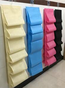 1 Piece Set Door Shoe Storage Box Hanging Wardrobe Stand Clothes Hanger Storage Bag Rack With 12 Large Mesh Pockets, Simple And Convenient, Very Suitable For Home Use
