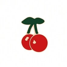 1 cái Trâm cài áo hình quả anh đào màu đỏ hoạt hình tùy chỉnh ghim tráng men áo sơ mi denim áo khoác ba lô ghim ve áo huy hiệu áo khoác quà tặng trang sức thời trang - Đỏ - Xem 9