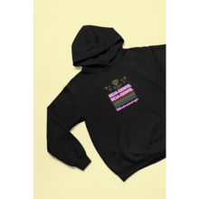 Blusa Moletom Canguru Com Capuz Seja Gentil Moramos Aqui LGBTQIA+