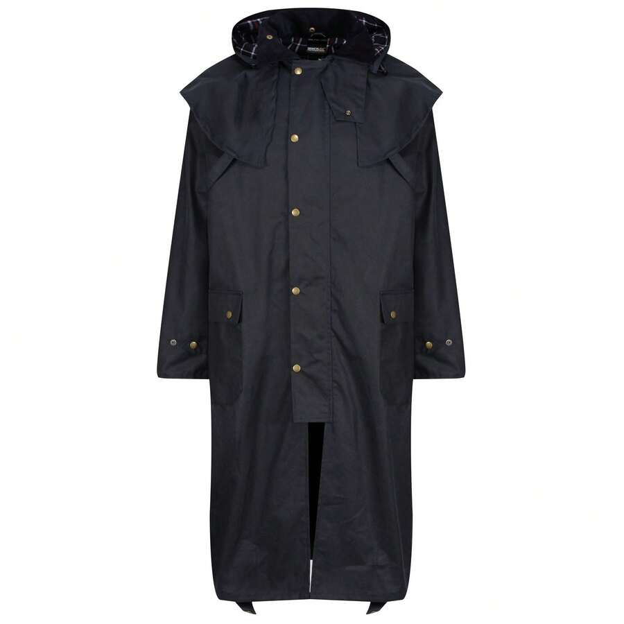 Regatta Mens Cranbrook Waterproof Wax Jacket (N/A) - Navy Blue - View 1