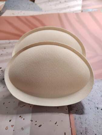 Apricot Thickening Bra Pad, Push-Up And Chest Enlarging Sports Bra Insert Replacement, Swimming Suit Padding Boob Pad