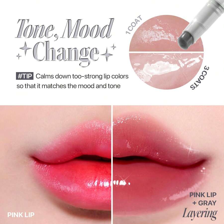 NATURE REPUBLIC HONEY MELTING LIP 1112 PLUMPING (12 SeeThrough Gray) Soft Melting Honey Like